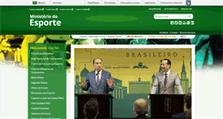 Desktop Screenshot of esporte.gov.br