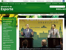 Tablet Screenshot of esporte.gov.br
